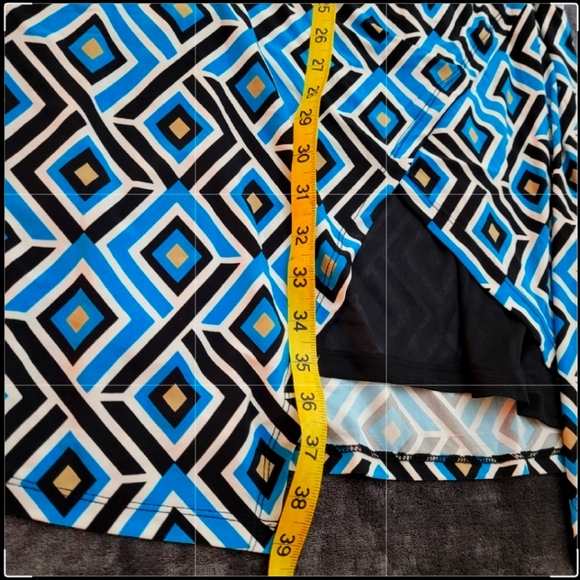 I.N.C. - INTERNATIONAL CONCEPTS MODERN MOD MAXI DRESS - Picture 6 of 7